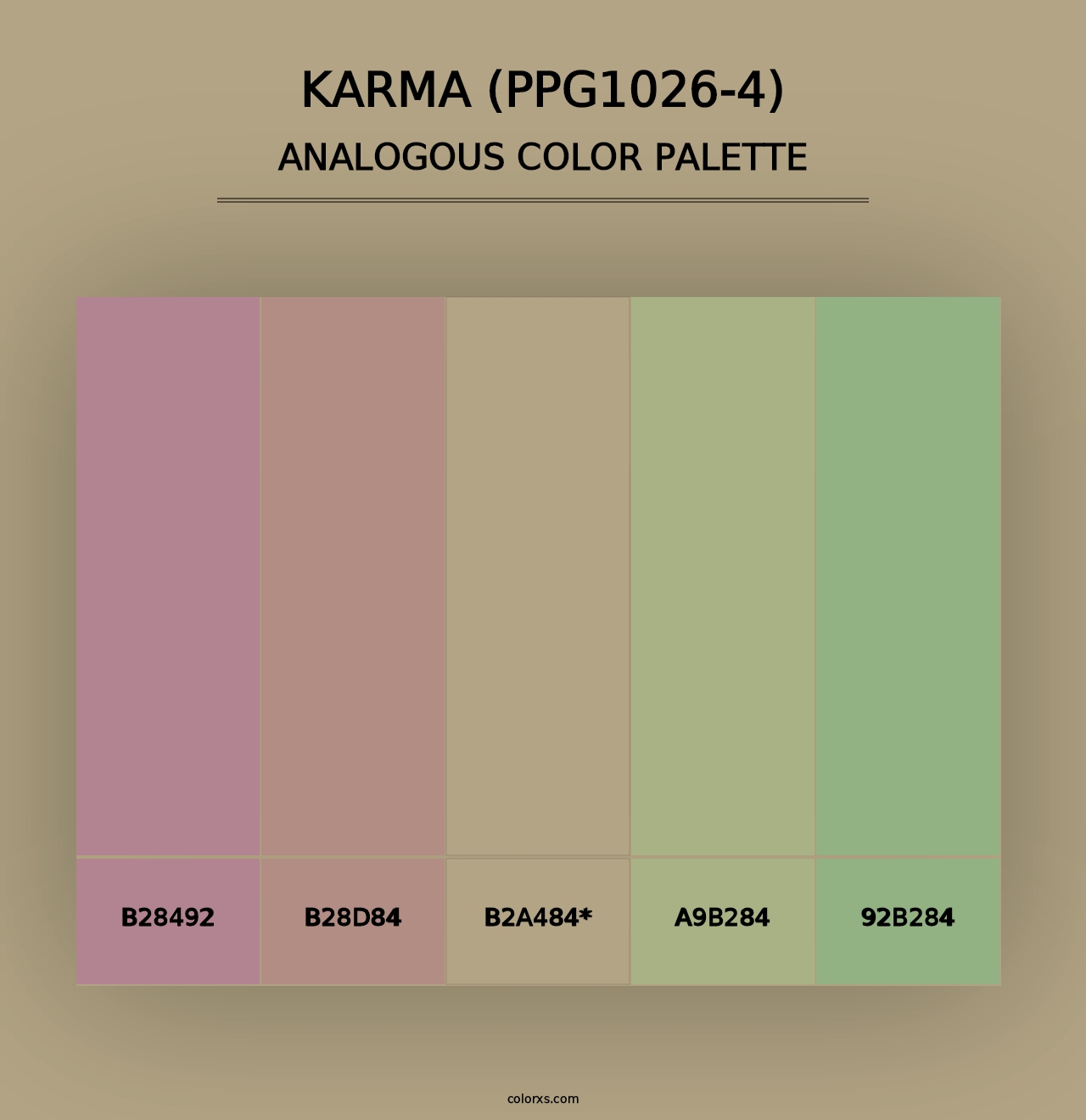 Karma (PPG1026-4) - Analogous Color Palette