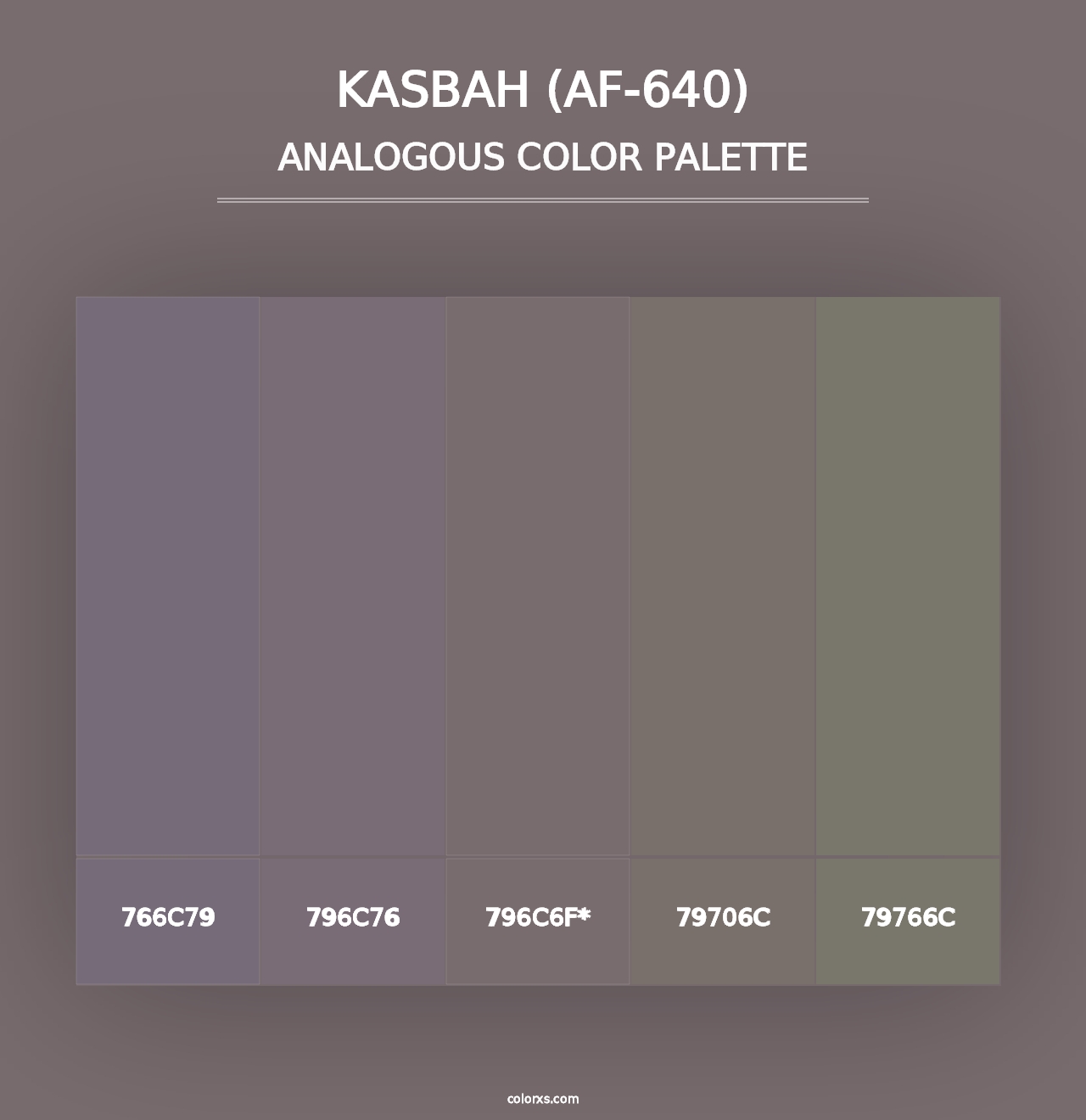 Kasbah (AF-640) - Analogous Color Palette