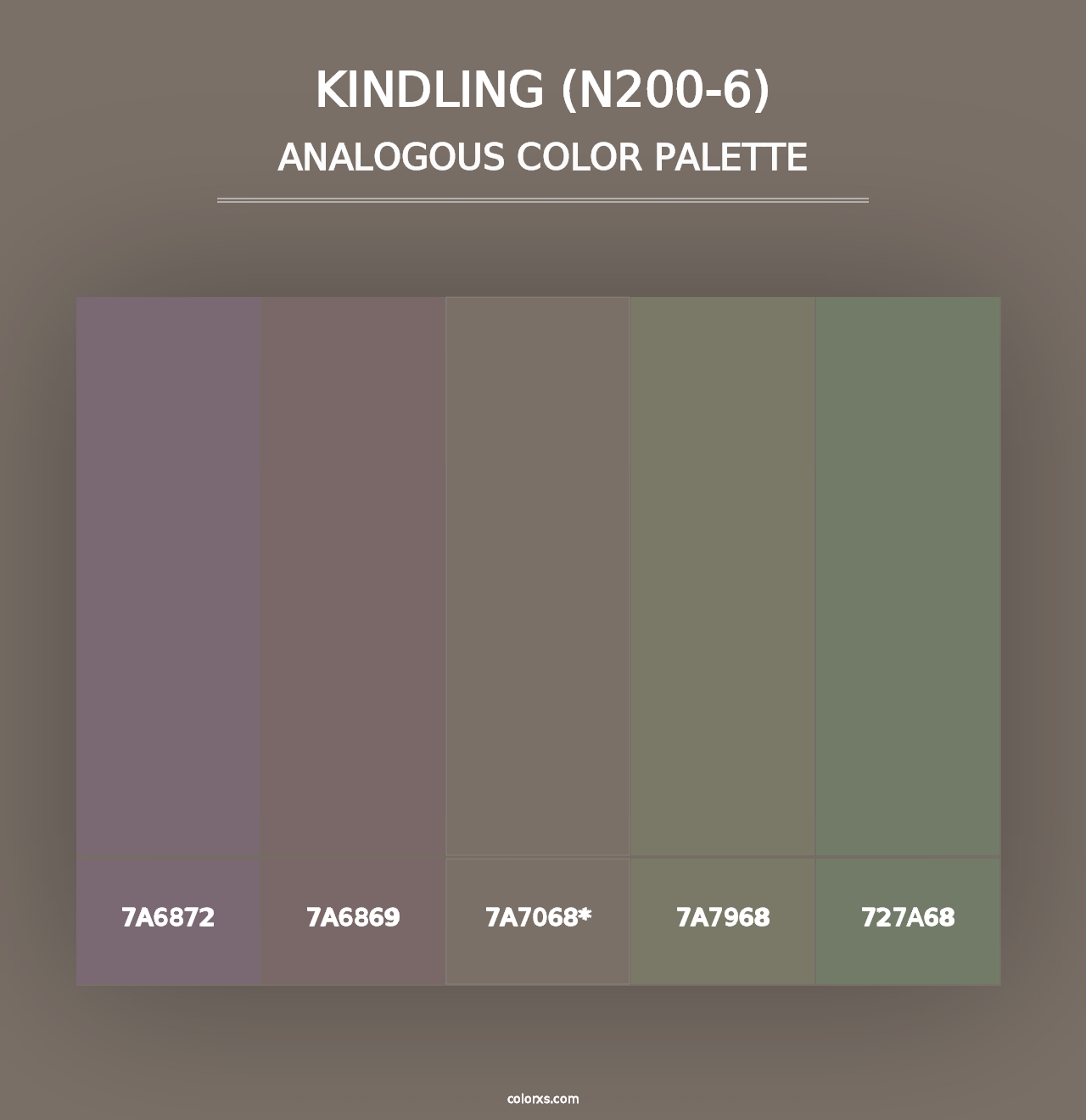 Kindling (N200-6) - Analogous Color Palette