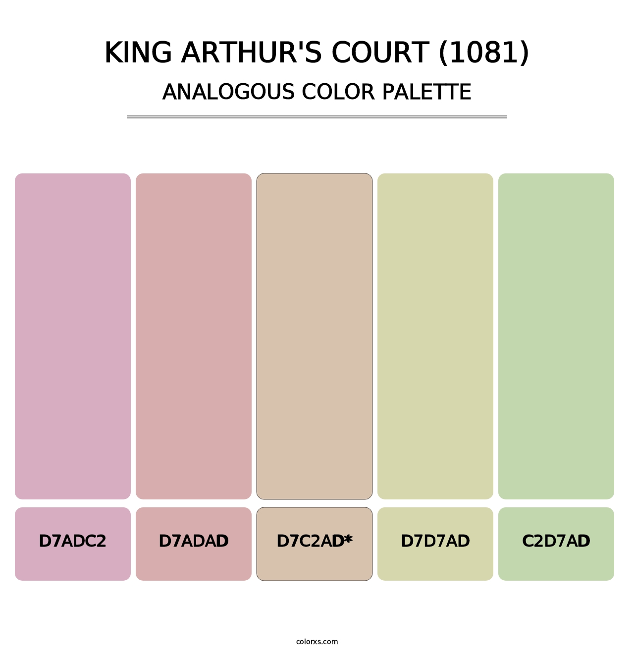 King Arthur's Court (1081) - Analogous Color Palette