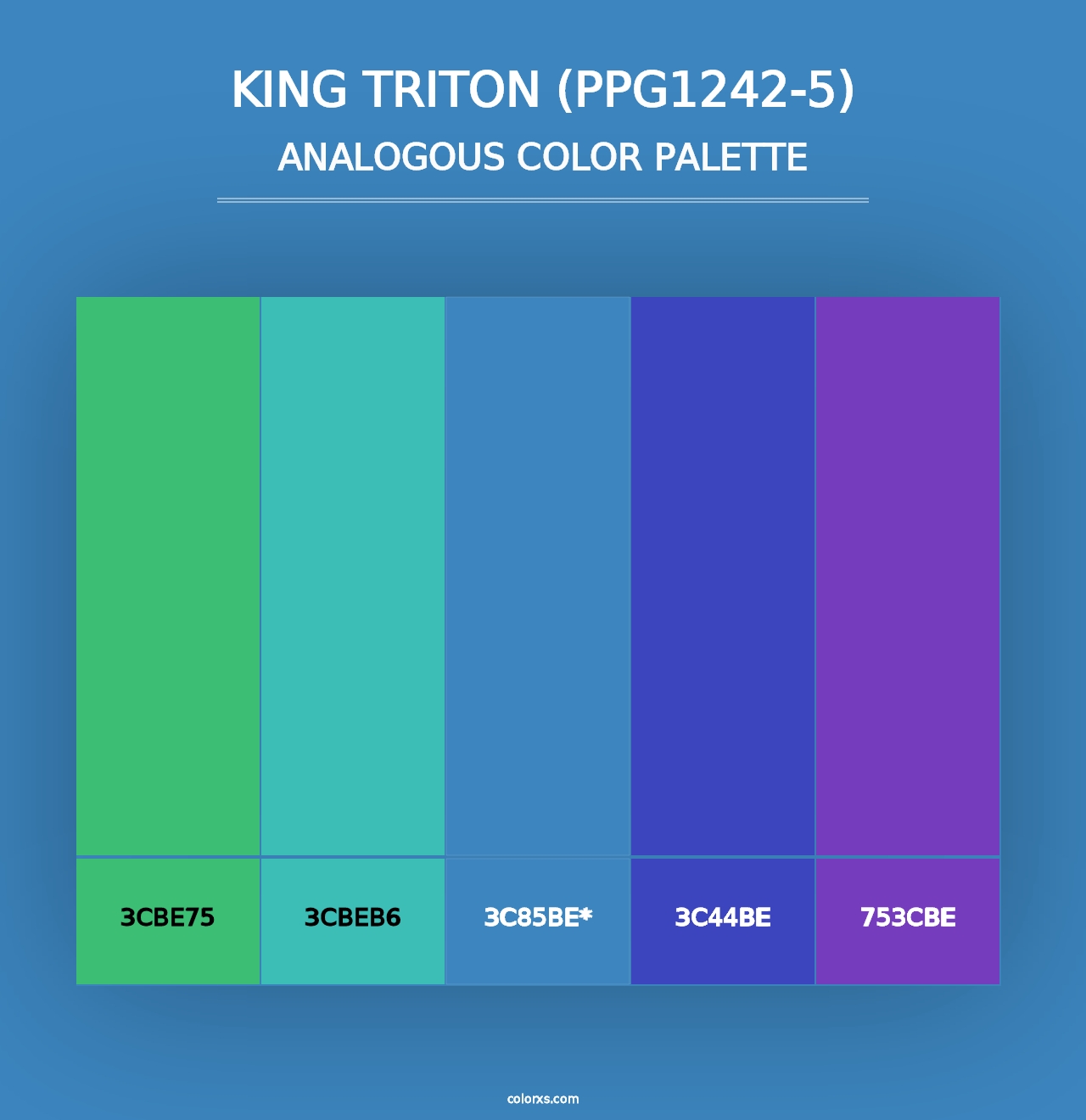 King Triton (PPG1242-5) - Analogous Color Palette