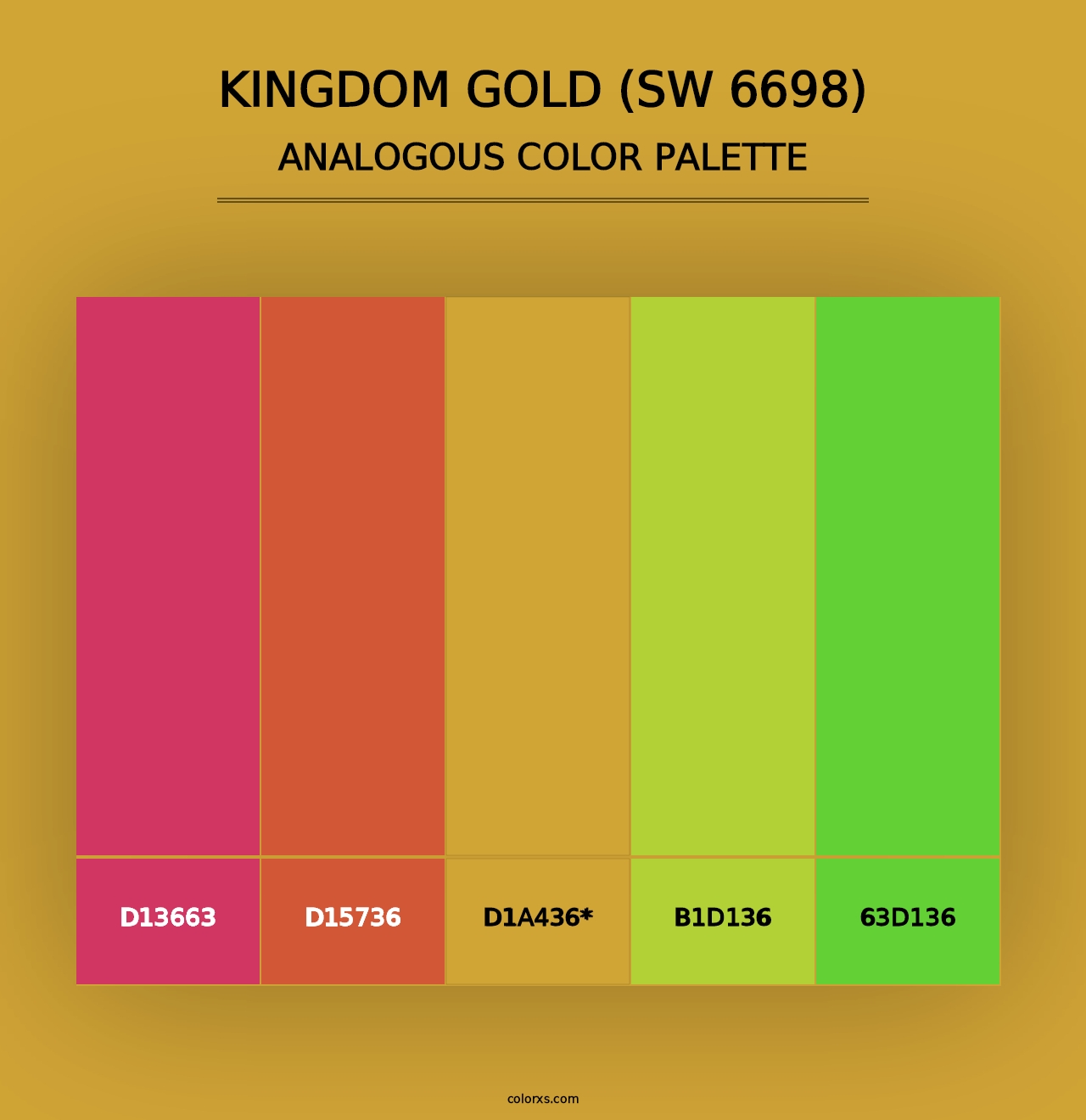 Kingdom Gold (SW 6698) - Analogous Color Palette