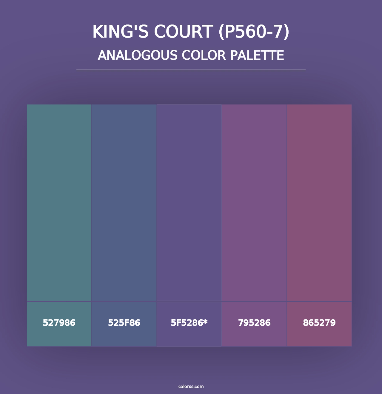 King'S Court (P560-7) - Analogous Color Palette