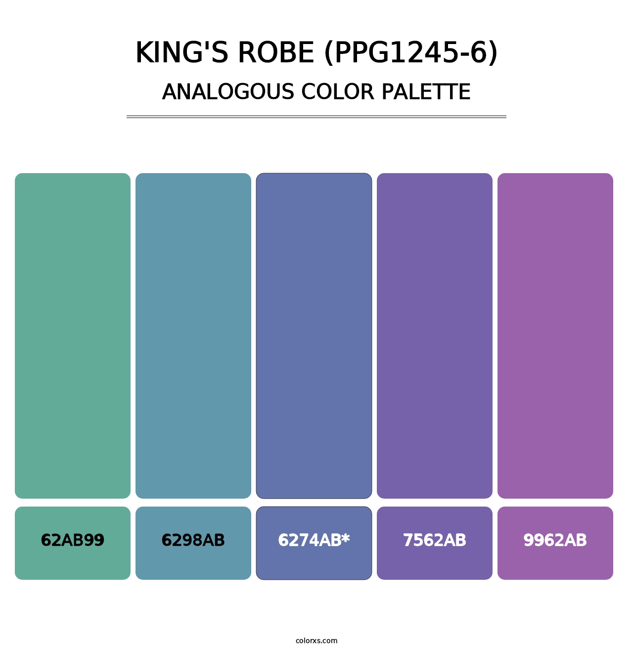 King's Robe (PPG1245-6) - Analogous Color Palette