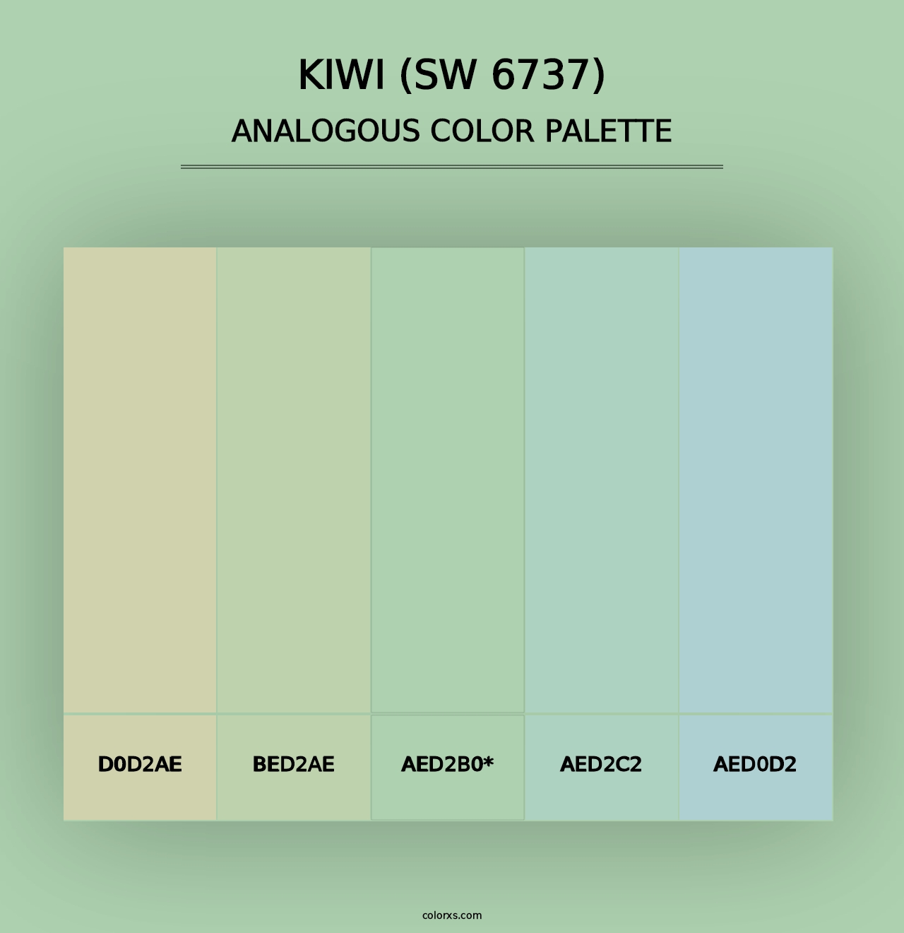 Kiwi (SW 6737) - Analogous Color Palette