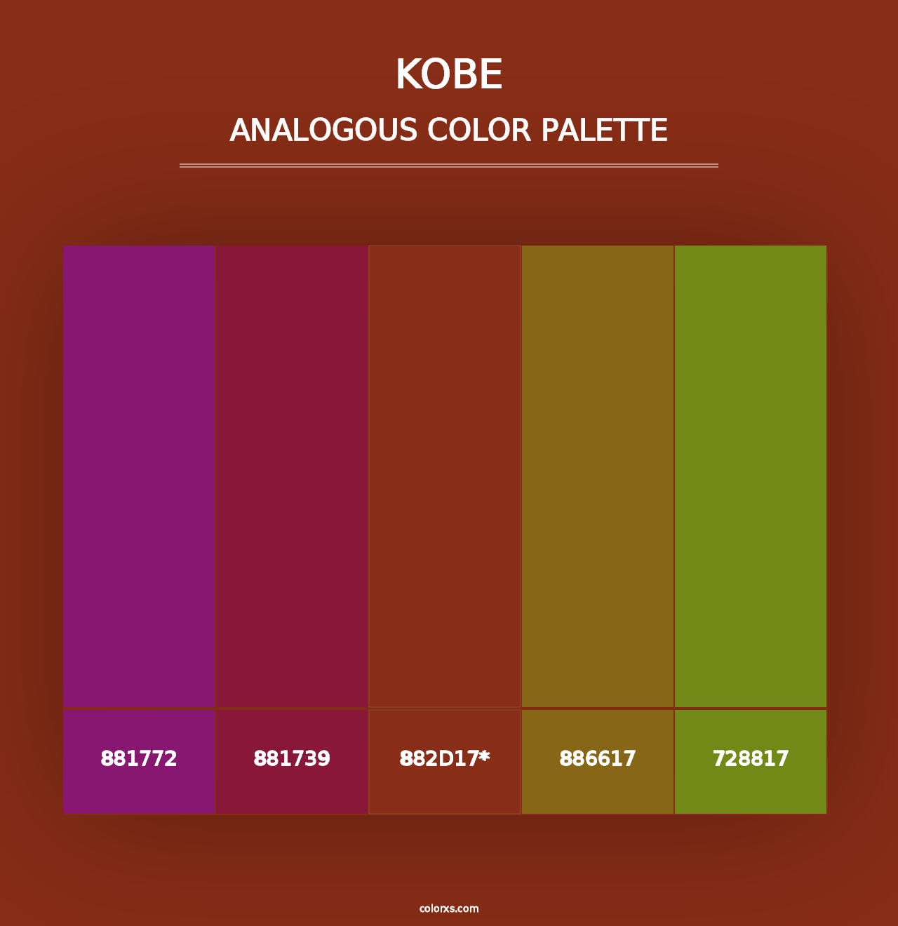 Kobe - Analogous Color Palette