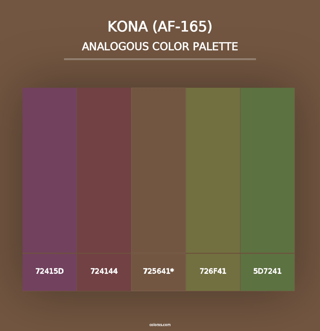 Kona (AF-165) - Analogous Color Palette