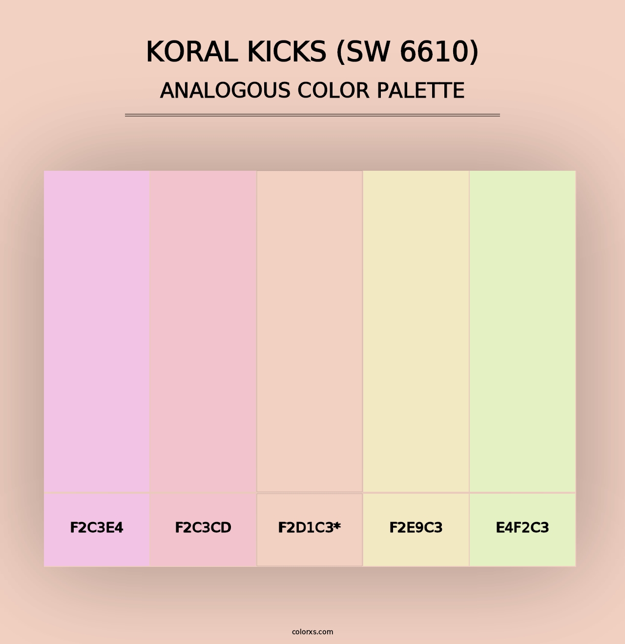 Koral Kicks (SW 6610) - Analogous Color Palette