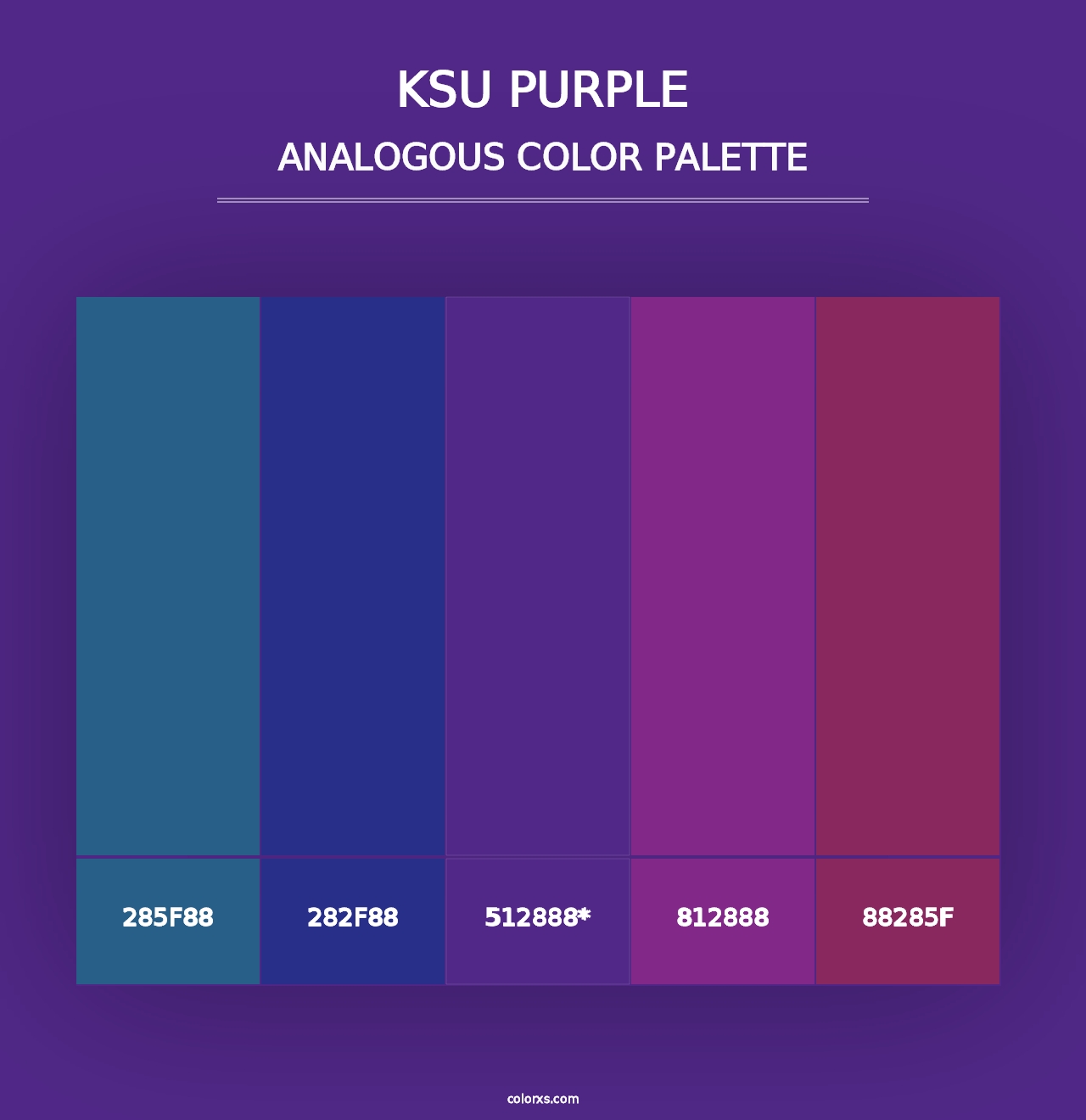 KSU Purple - Analogous Color Palette