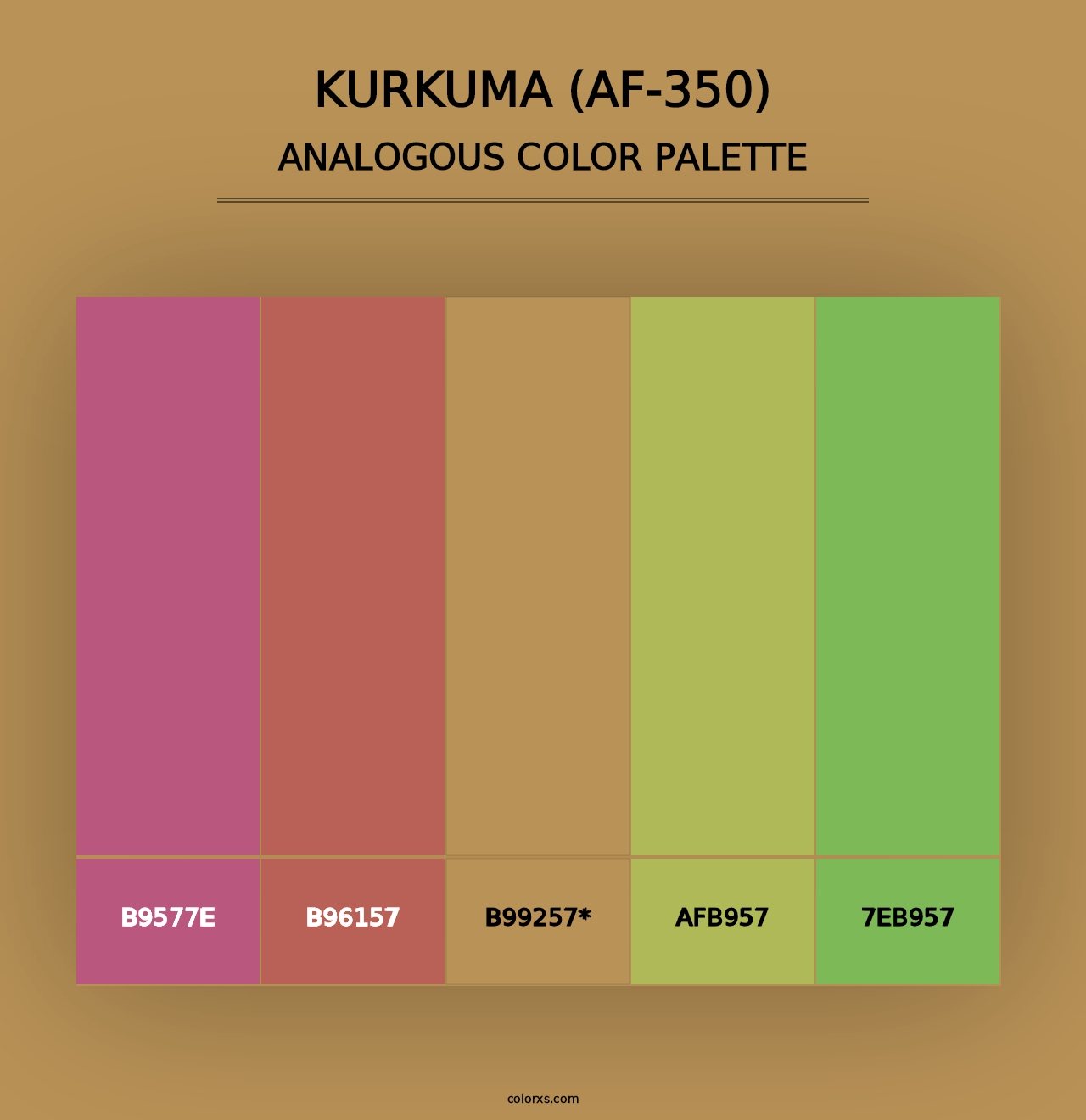 Kurkuma (AF-350) - Analogous Color Palette