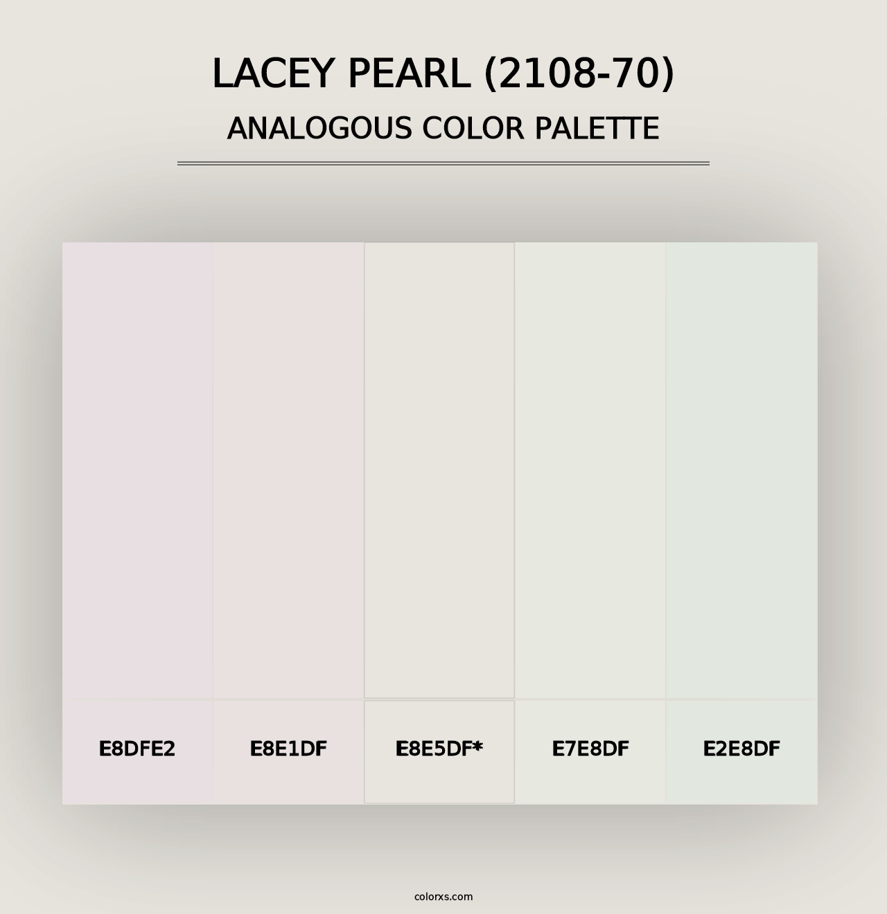 Lacey Pearl (2108-70) - Analogous Color Palette