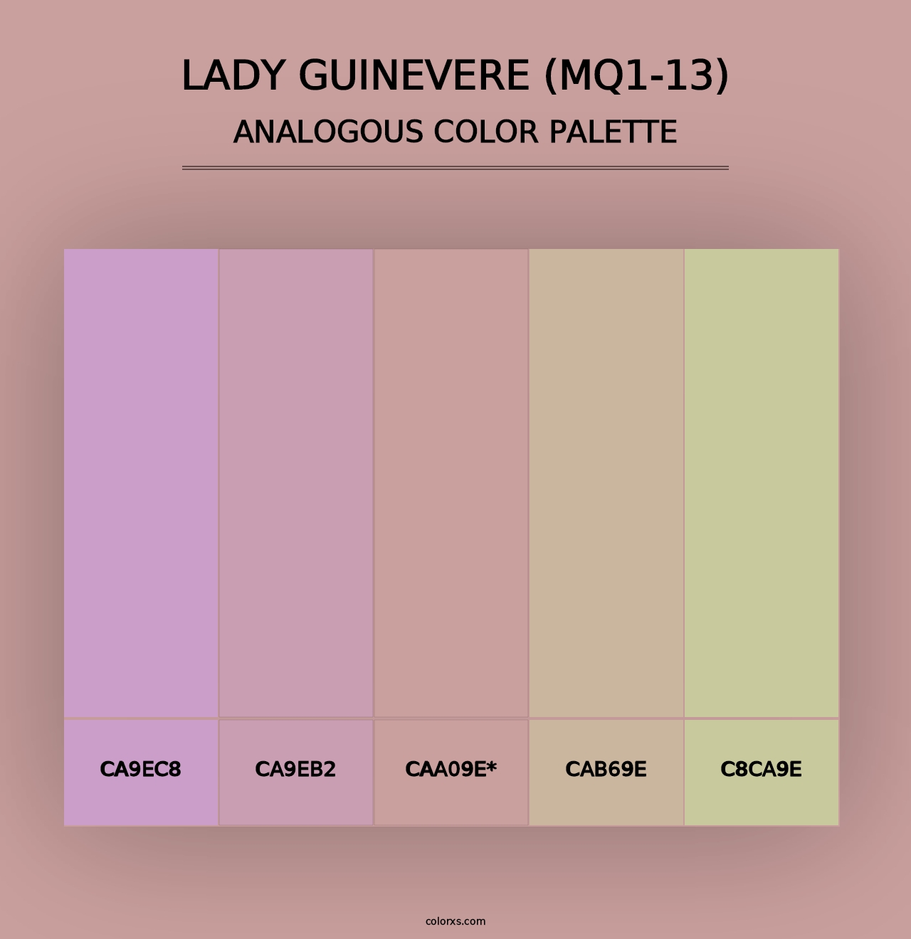 Lady Guinevere (MQ1-13) - Analogous Color Palette