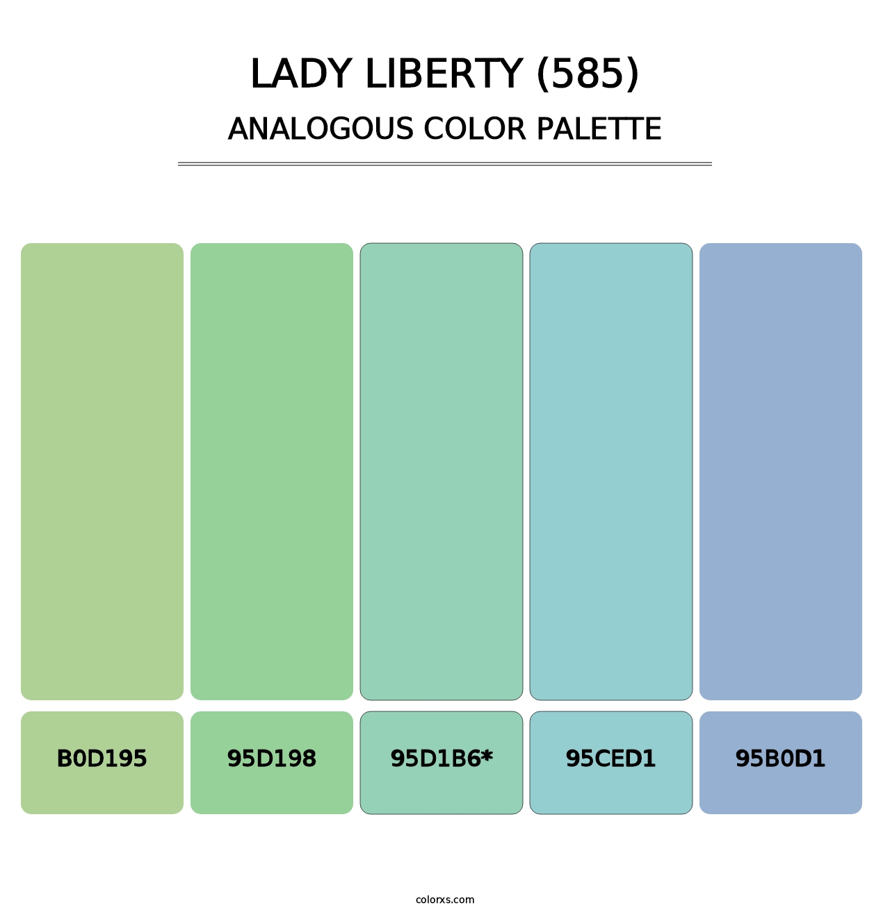 Lady Liberty (585) - Analogous Color Palette