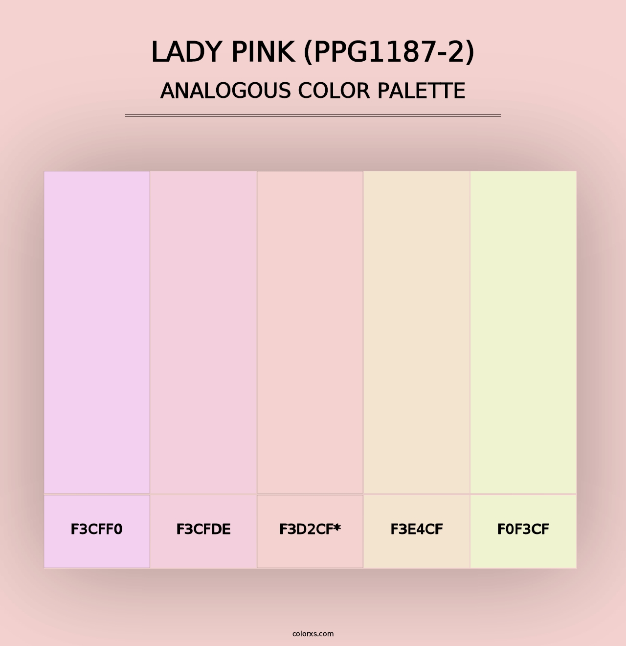 Lady Pink (PPG1187-2) - Analogous Color Palette