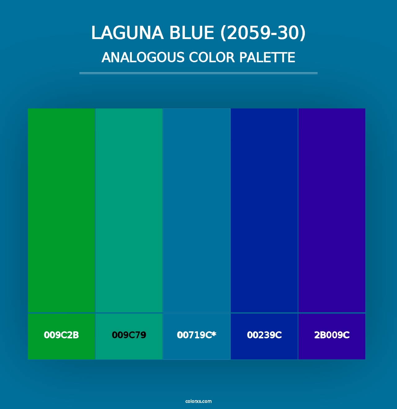 Laguna Blue (2059-30) - Analogous Color Palette