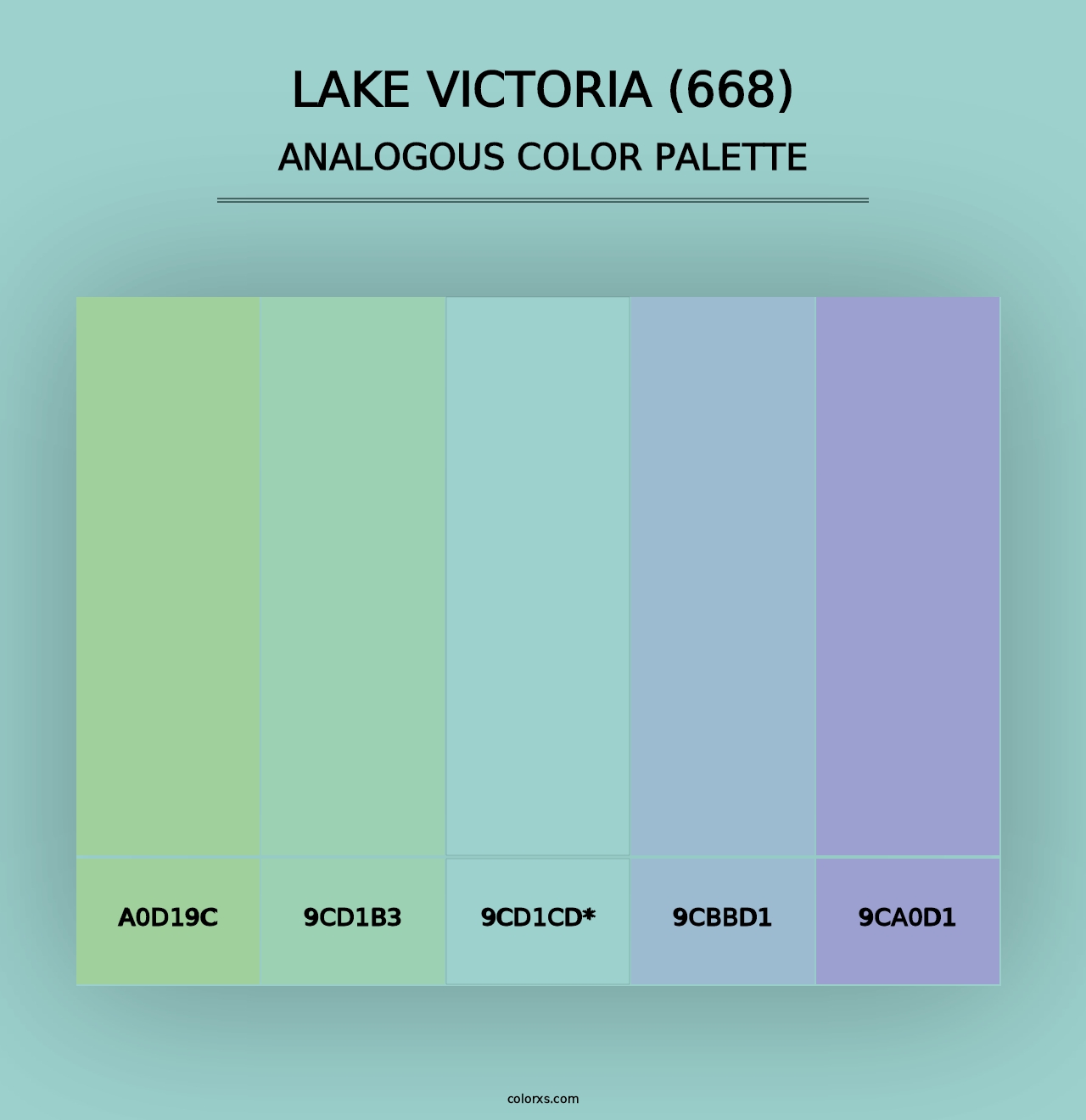 Lake Victoria (668) - Analogous Color Palette