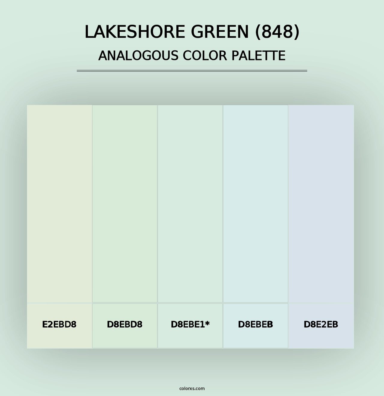 Lakeshore Green (848) - Analogous Color Palette