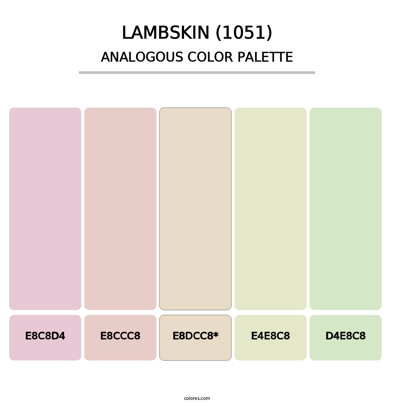 Lambskin (1051) - Analogous Color Palette