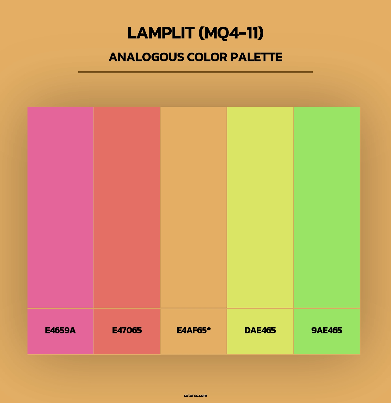 Lamplit (MQ4-11) - Analogous Color Palette