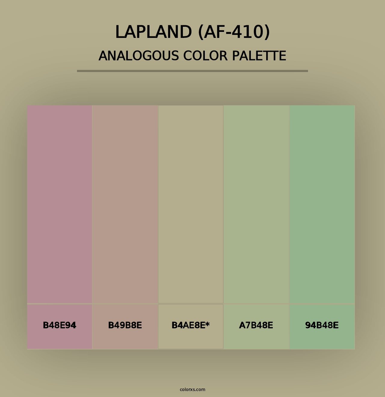 Lapland (AF-410) - Analogous Color Palette