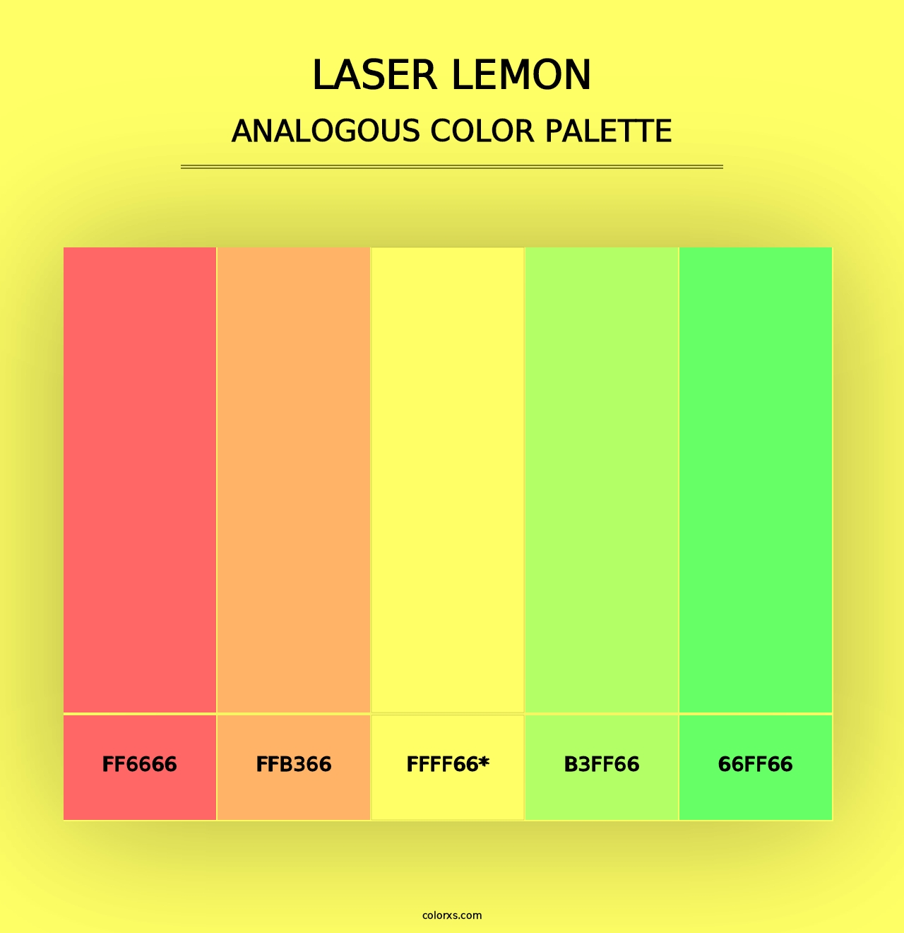 Laser Lemon - Analogous Color Palette