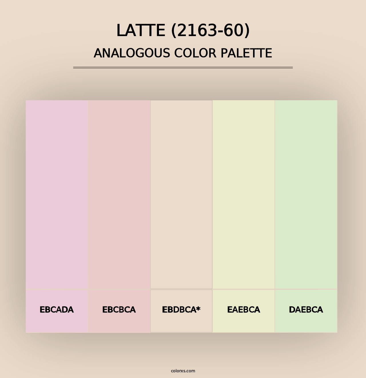 Latte (2163-60) - Analogous Color Palette