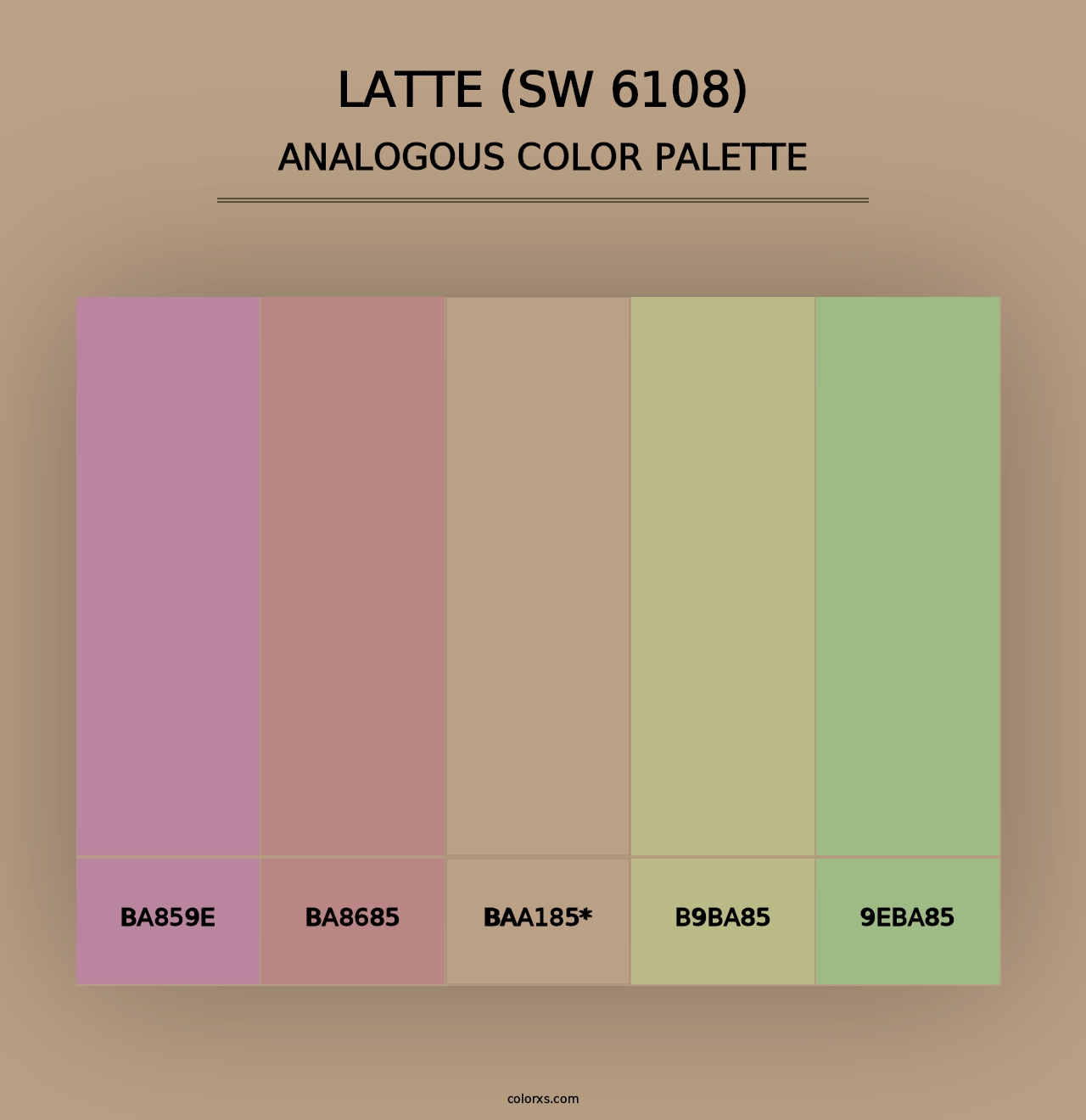 Latte (SW 6108) - Analogous Color Palette