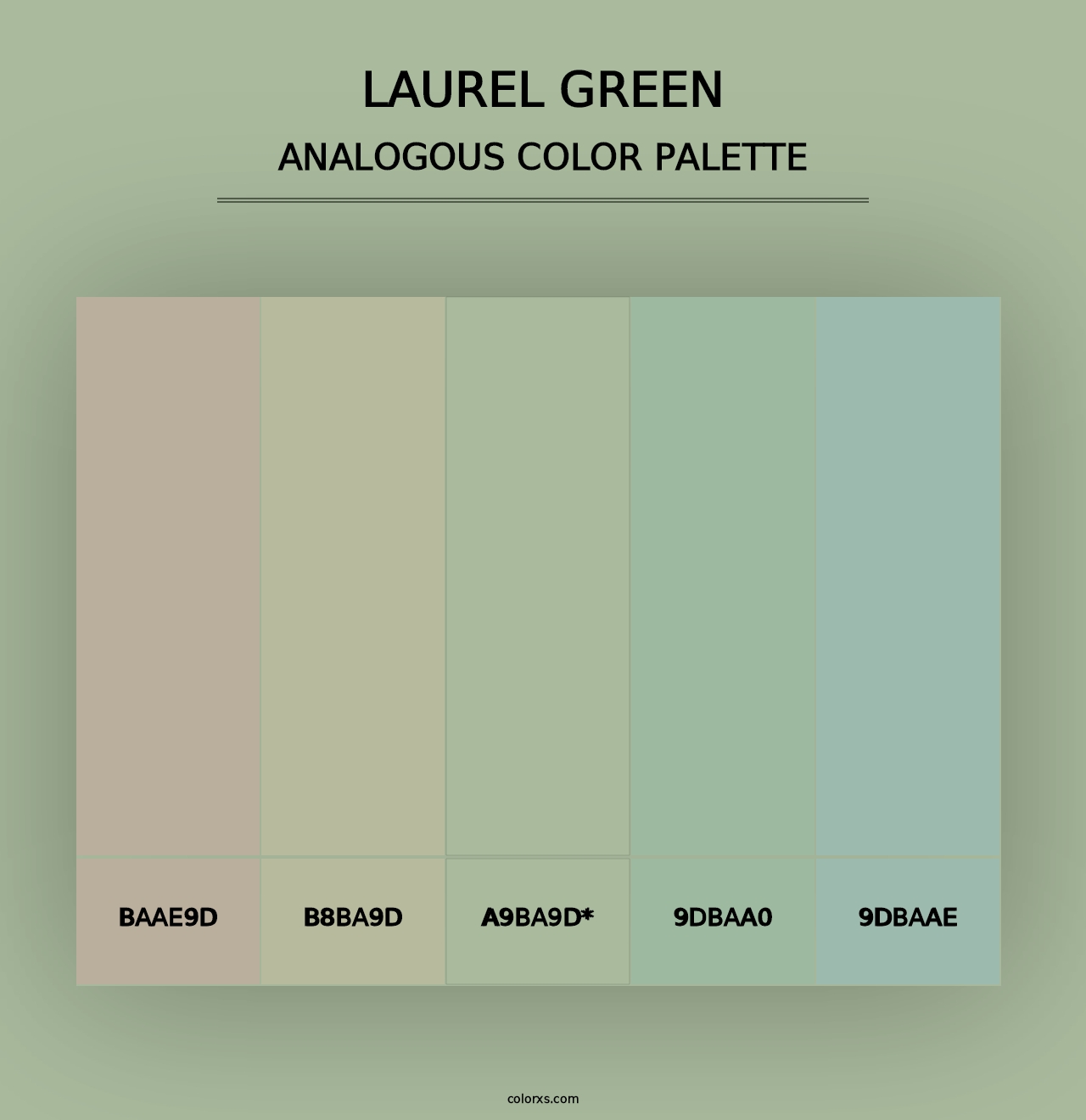 Laurel Green - Analogous Color Palette