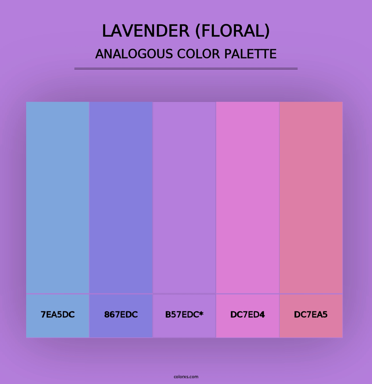 Lavender (Floral) - Analogous Color Palette