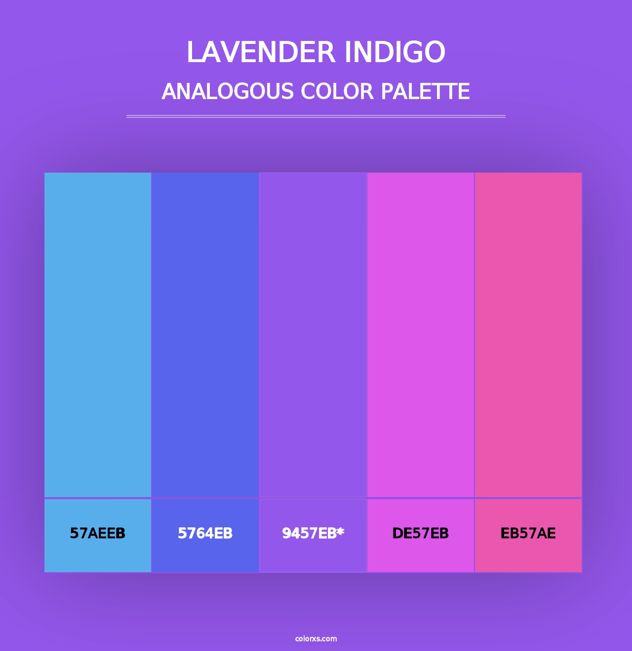 Lavender Indigo - Analogous Color Palette