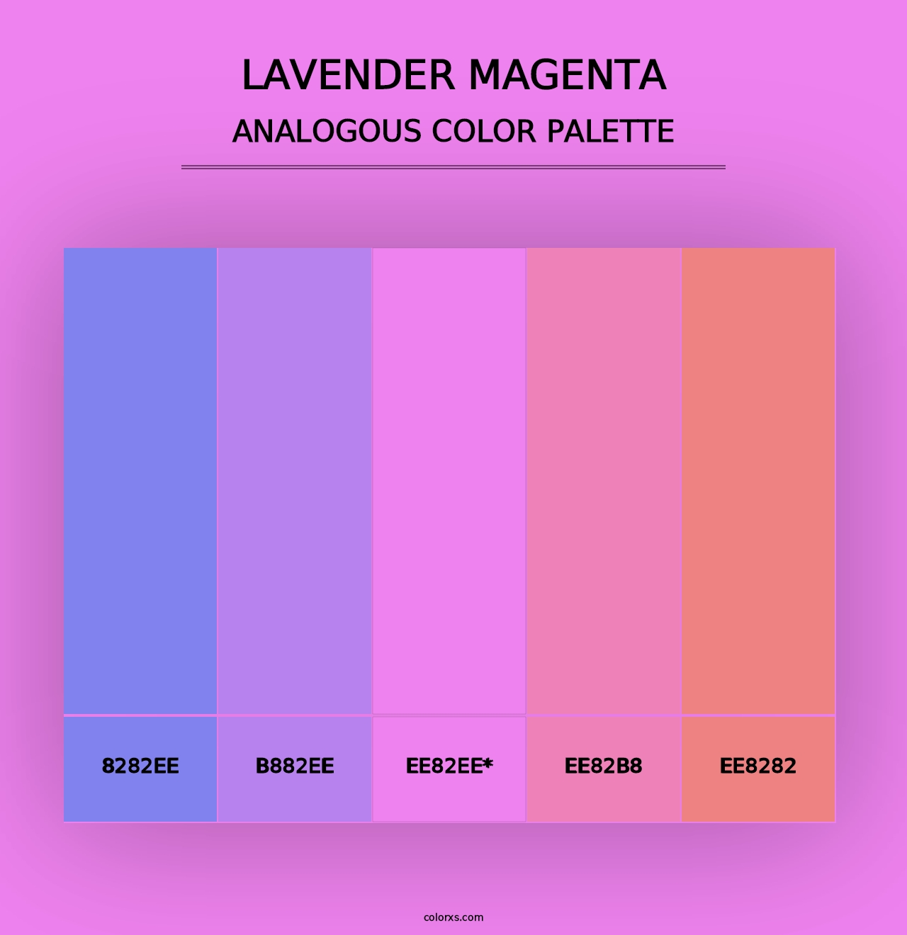 Lavender Magenta - Analogous Color Palette