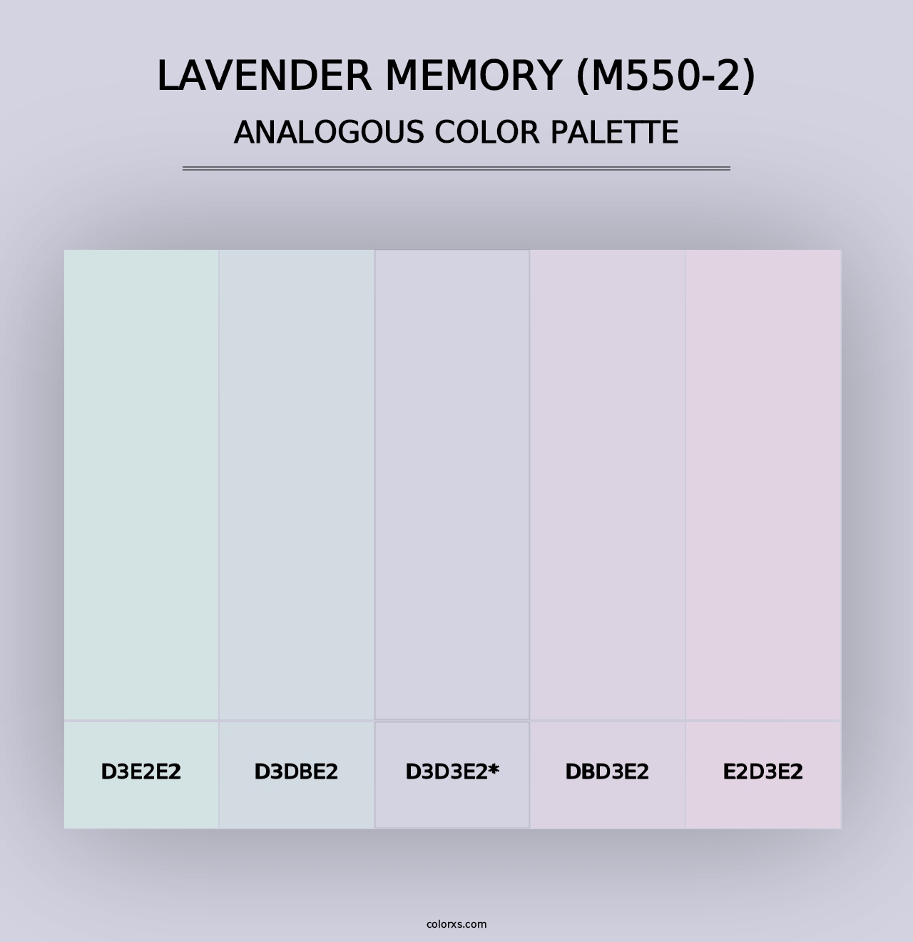 Lavender Memory (M550-2) - Analogous Color Palette