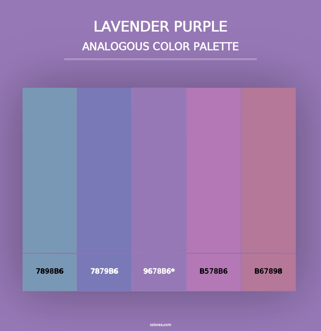 Lavender Purple - Analogous Color Palette