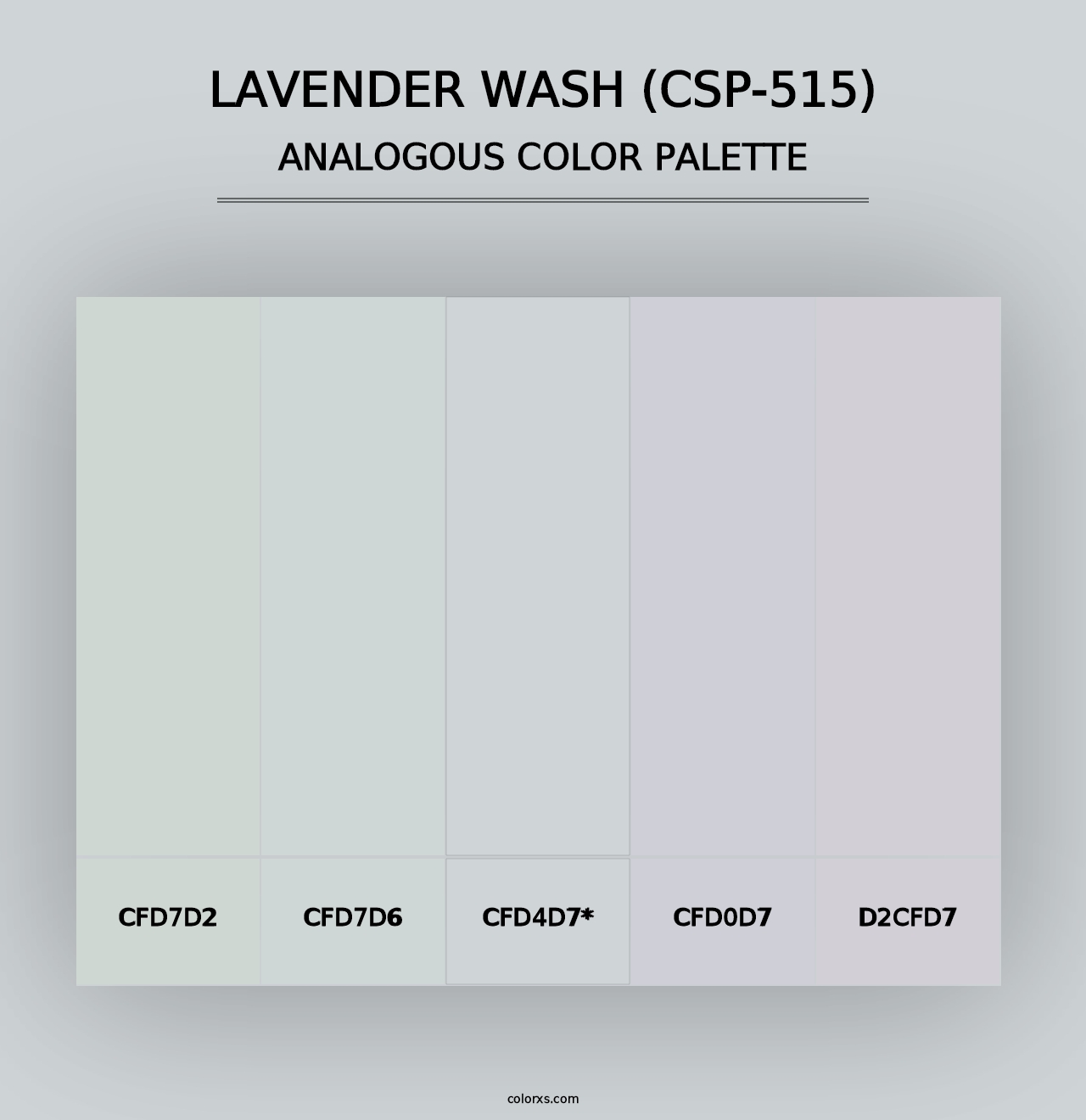 Lavender Wash (CSP-515) - Analogous Color Palette