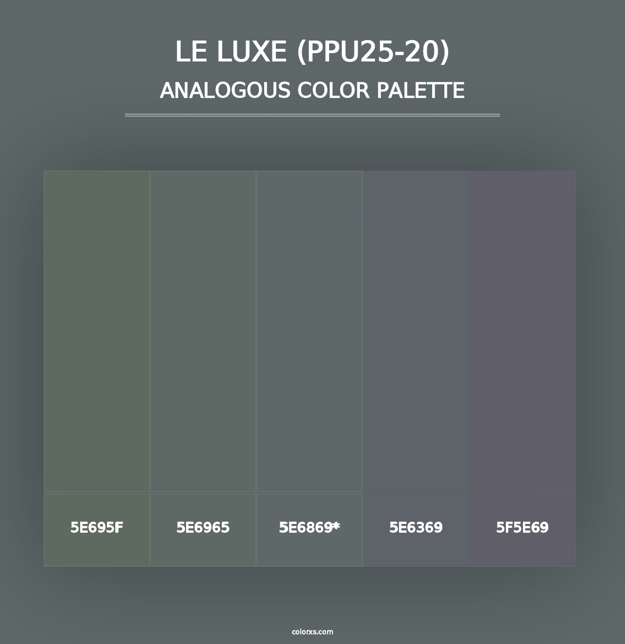 Le Luxe (PPU25-20) - Analogous Color Palette