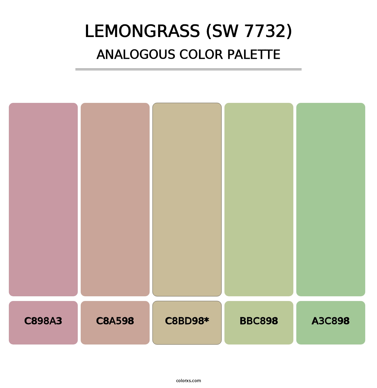 Lemongrass (SW 7732) - Analogous Color Palette