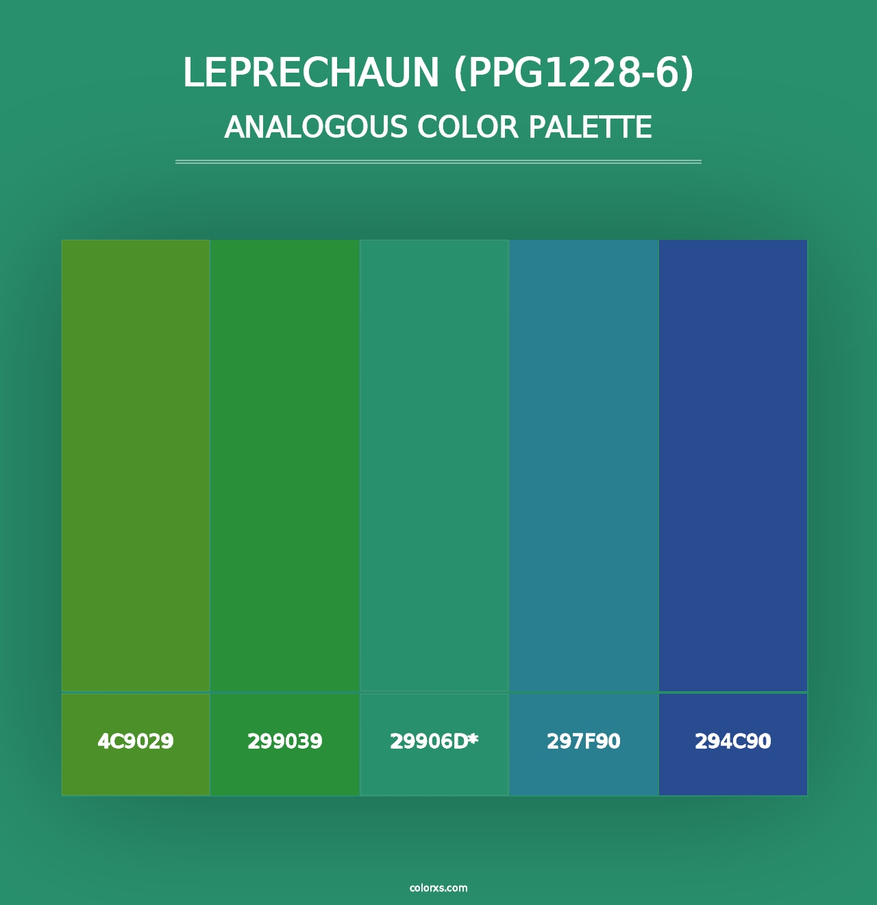 Leprechaun (PPG1228-6) - Analogous Color Palette