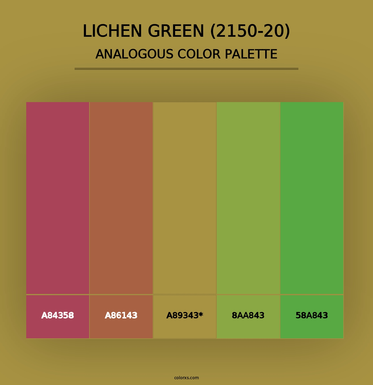 Lichen Green (2150-20) - Analogous Color Palette