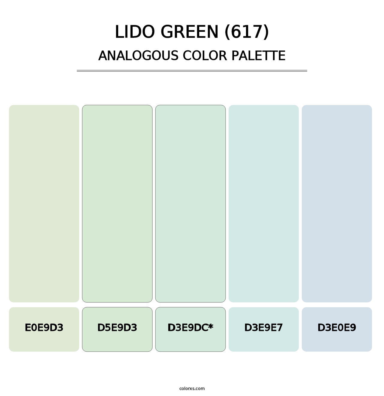 Lido Green (617) - Analogous Color Palette