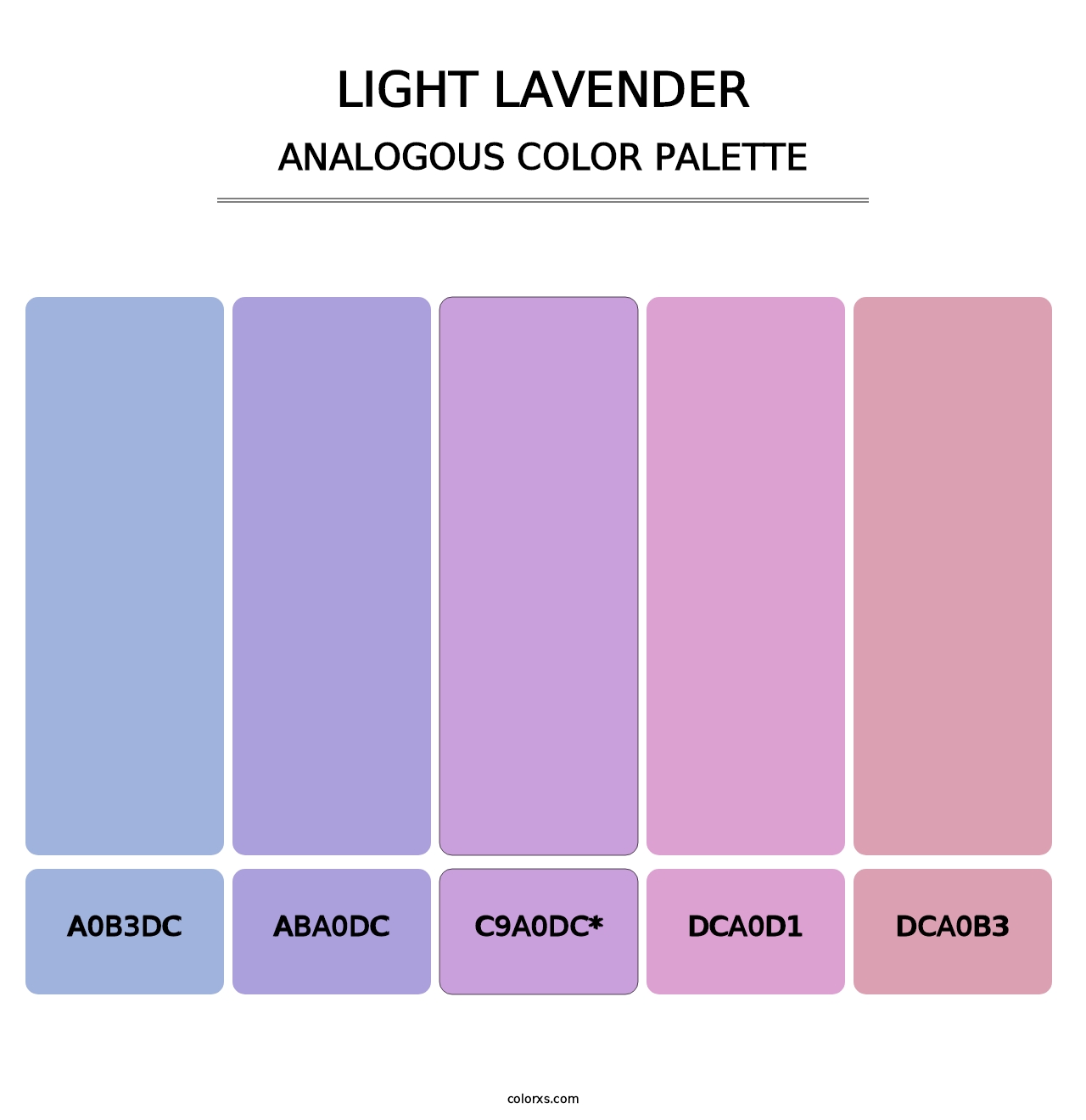 Light Lavender - Analogous Color Palette