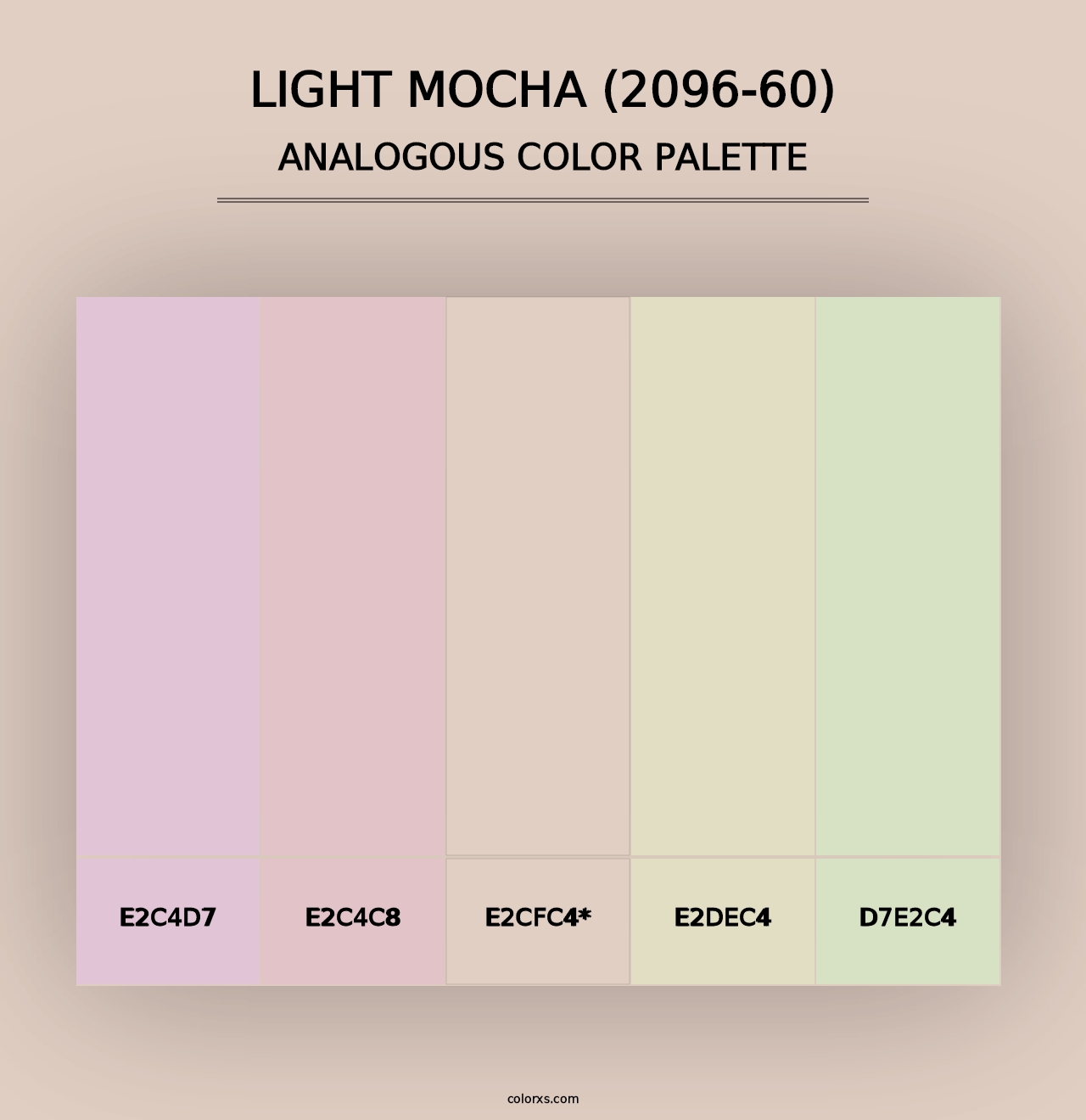 Light Mocha (2096-60) - Analogous Color Palette