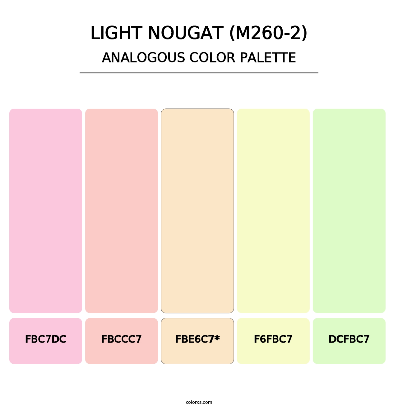 Light Nougat (M260-2) - Analogous Color Palette