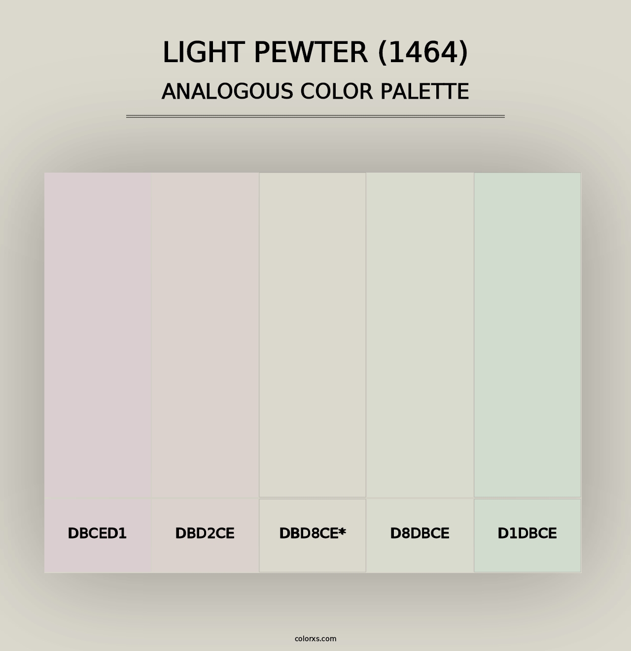 Light Pewter (1464) - Analogous Color Palette