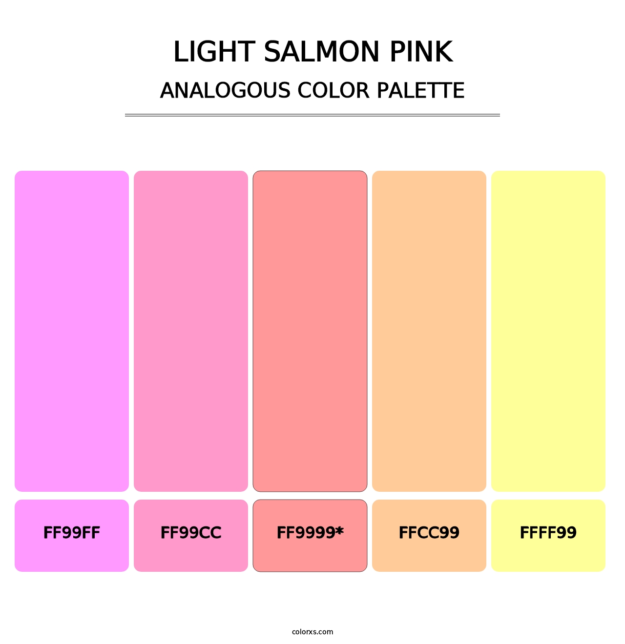 Light Salmon Pink - Analogous Color Palette