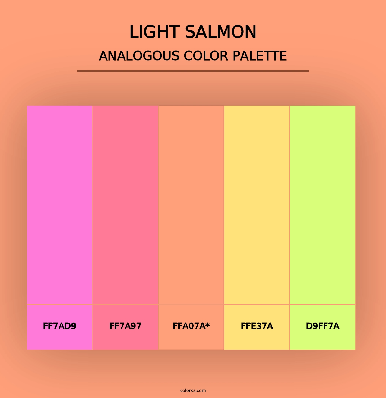 Light Salmon - Analogous Color Palette