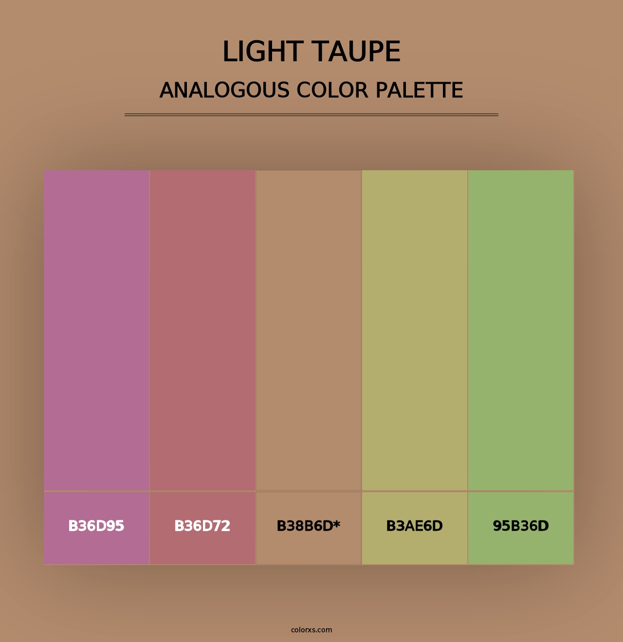 Light Taupe - Analogous Color Palette