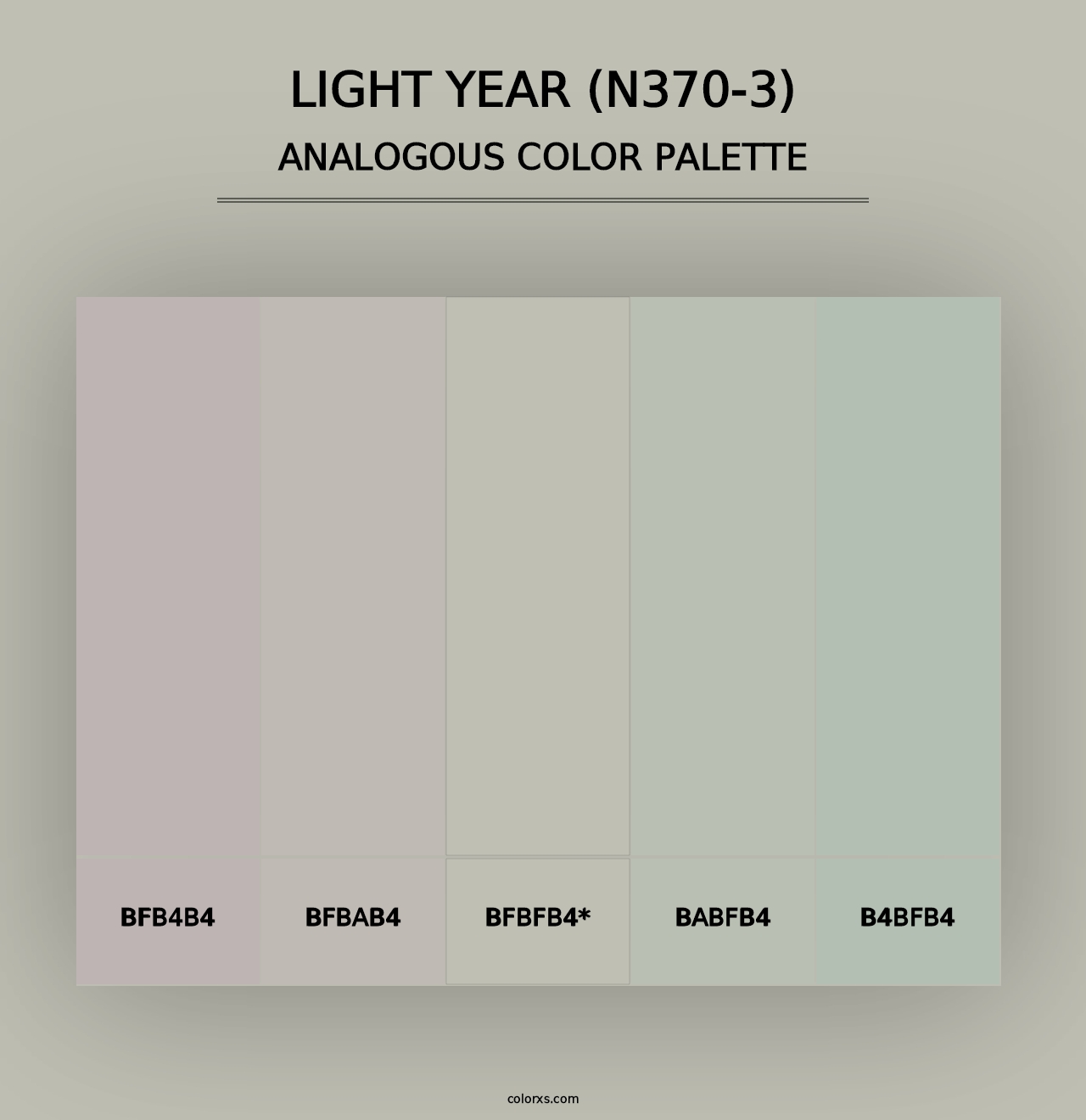 Light Year (N370-3) - Analogous Color Palette