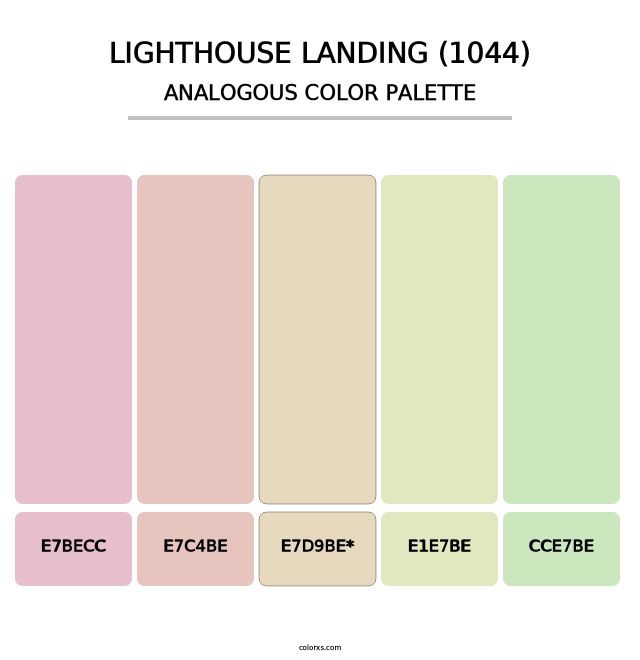 Lighthouse Landing (1044) - Analogous Color Palette