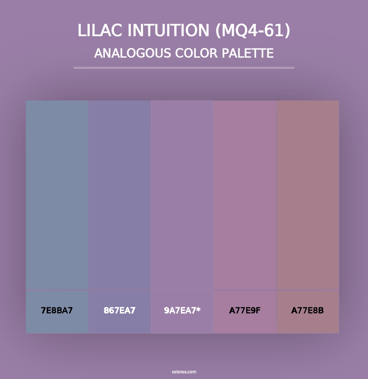 Lilac Intuition (MQ4-61) - Analogous Color Palette