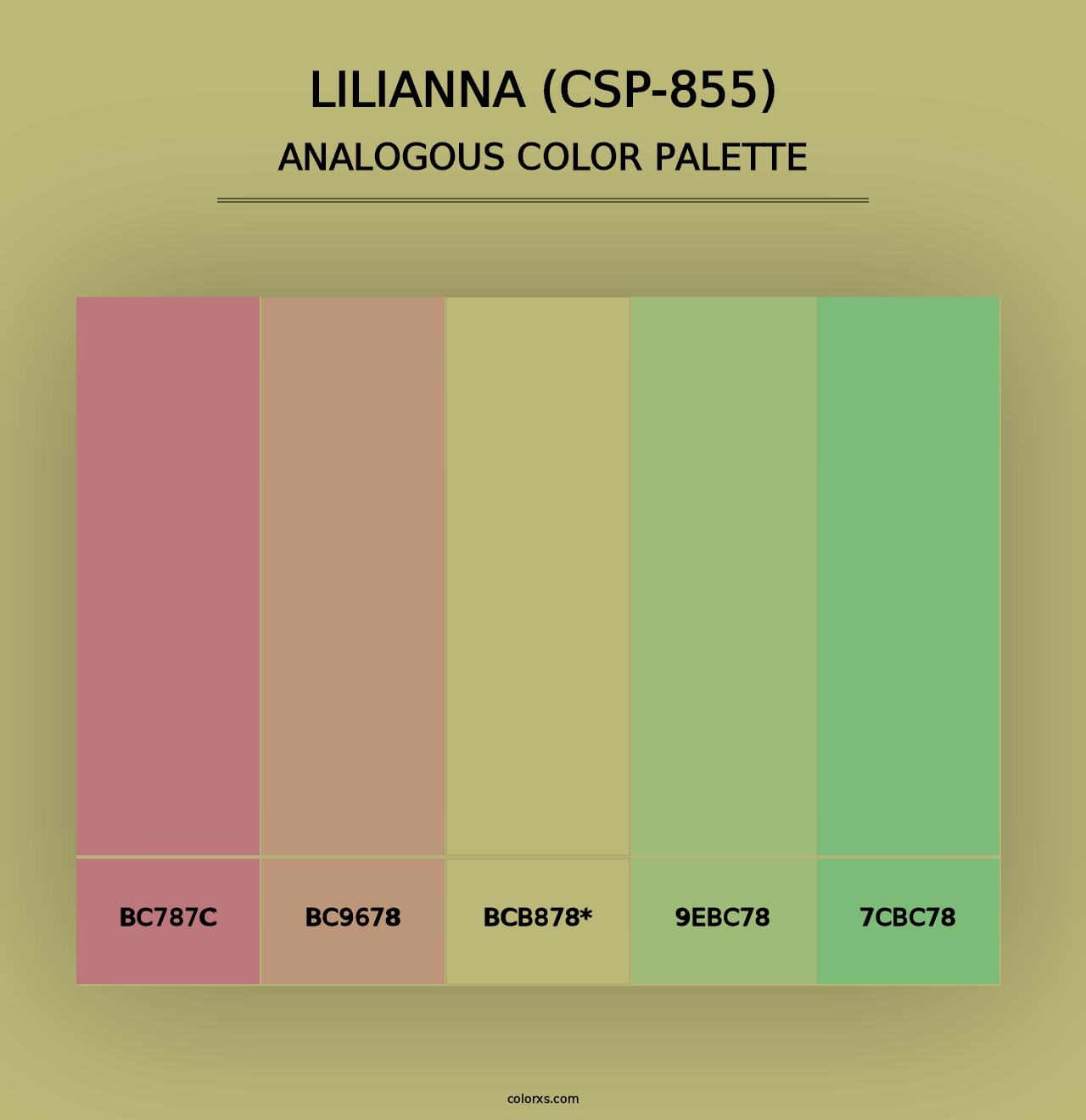 Lilianna (CSP-855) - Analogous Color Palette